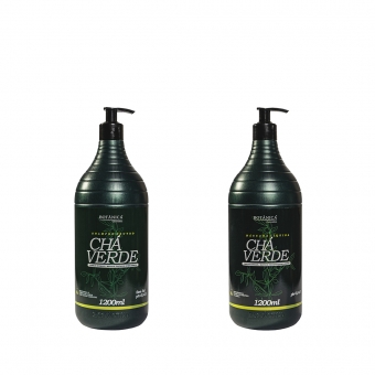 Kit Chá Verde Shampoo e Condicionador 1200ml - Linha Botânica
